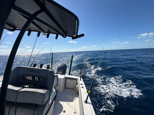 Trolling the reef for mahi and tuna with C Turtle Fishing near Homestead, FL